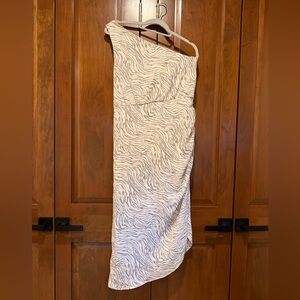 Gilli One-Shoulder Zebra Print Dress